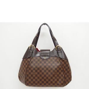Louis Vuitton Handbag Ebene Damier Brown Sistina GM